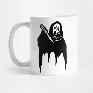 Scream VI  (Scream 6)  scary horror movie graphic design by ironpalette Mug